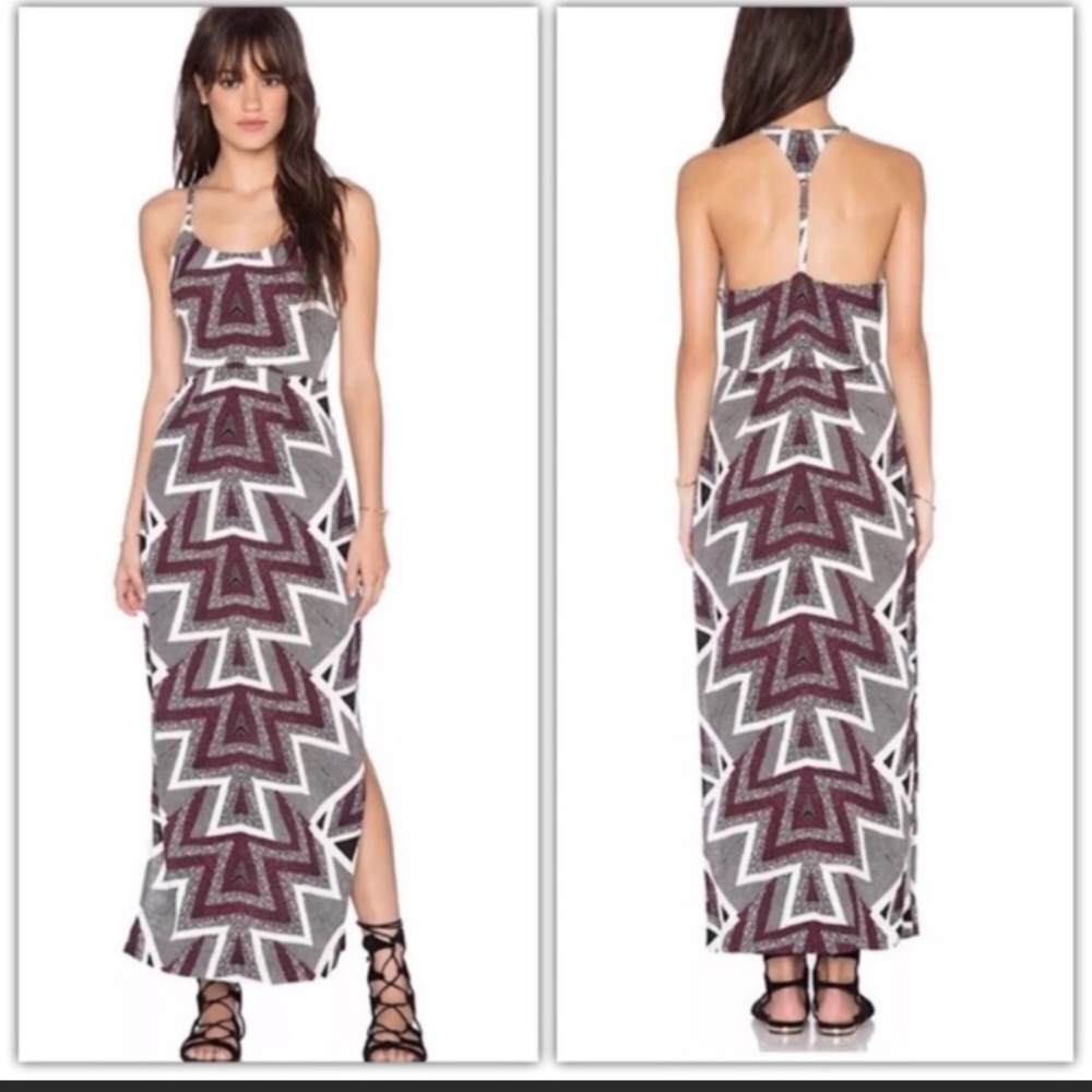 Free People Geometric Maxi Dress Sz 0